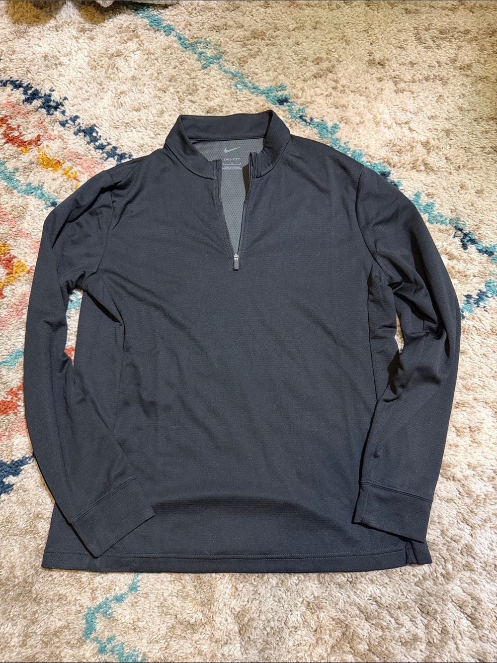 Nike Black Half-Zip Athletic Pullover